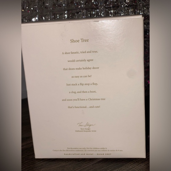 Hallmark Keepsake A Shoe Fanatic Shoe Tree 2007 - Picture 3 of 8